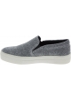 Steve Madden Fashion slip-on shoes for women in silver technical fabric