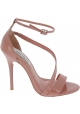 Steve Madden Women's high heels ankle strap sandals in pink patent leather