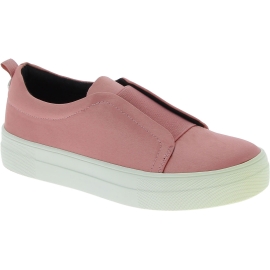 Steve Madden Women's fashion platform laceless slip-on shoes in pink satin