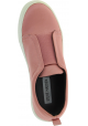 Steve Madden Women's fashion platform laceless slip-on shoes in pink satin