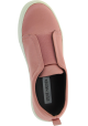 Steve Madden Women's fashion platform laceless slip-on shoes in pink satin