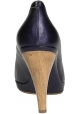 Marni open toe pumps in Violet metallic leather