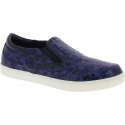 Dolce&Gabbana Men's fashion slip-on sneakers shoes in blue caiman leather