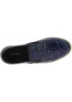 Dolce&Gabbana Men's fashion slip-on sneakers shoes in blue caiman leather