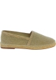 Dolce&Gabbana Men's fashion espadrilles in beige caiman leather and fabric