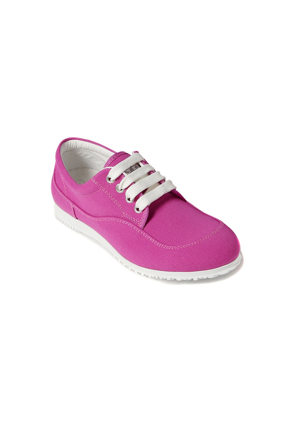Hogan Women's fashion low top round toe lace-ups sneakers in pink ...