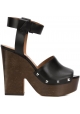 Givenchy 'Sofia' clogs sandals in black Calf leather
