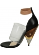 Givenchy block high heel sandals in black Calf leather
