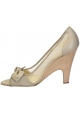 Stella McCartney open toe pumps in beige Faux leather