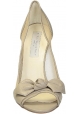 Stella McCartney open toe pumps in beige Faux leather