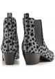 Saint Laurent ankle boots anthracite glitter