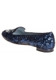 Chiara Ferragni ballerinas in blue sequins & silver eye