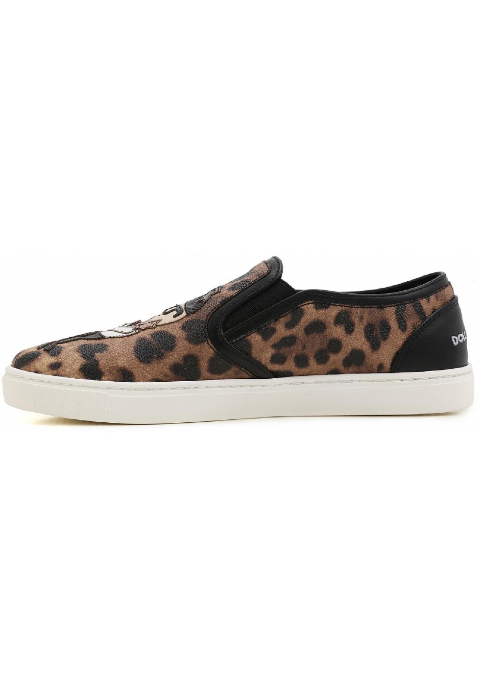 Dolce&Gabbana womens slip-ons in leopard Calf leather - Italian Boutique