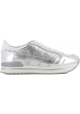 Hogan women's wedge sneakers in silver leather