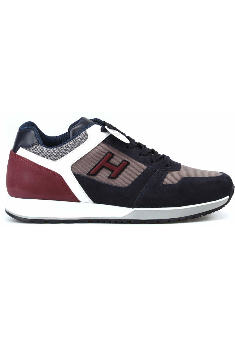 Hogan Men's fashion round toe lace-ups sneakers shoes in multicolor ...
