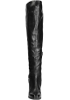 Vic Matié thigh high boots in black Leather