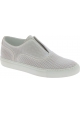 Sartore women's slip on sneakers in white leather
