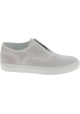 Sartore women's slip on sneakers in white leather