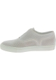 Sartore women's slip on sneakers in white leather