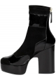 Pierre Hardy midcalf high heels booties in black Suede leather