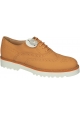 Hogan women's orange Leather brogue oxfords shoes