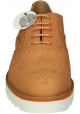 Hogan women's orange Leather brogue oxfords shoes