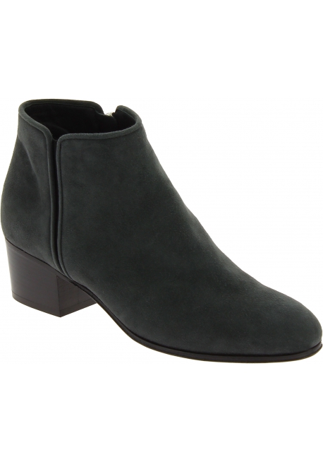 Zanotti women's ankle boots in anthracite suede