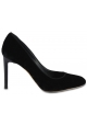 Giuseppe Zanotti Women's pumps shoes in black velvet with stiletto heel