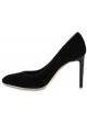 Giuseppe Zanotti Women's pumps shoes in black velvet with stiletto heel