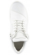 Giuseppe Zanotti women's high sneakers with zip closure in white leather and gold details