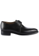 Carlos Santos Men's formal lace-ups derby shoes in black calf leather