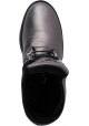 Giuseppe Zanotti Women's ankle boots with laces in anthracite-colored leather and internal fur