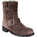 Jimmy Choo Women's ankle boots in grey suede leather with fur inside