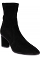 Stuart Weitzman Women's heeled ankle boots in black suede leather
