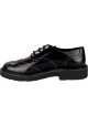 Giuseppe Zanotti Women's lace-ups derby shoes in black leather with silver studs