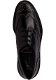 Giuseppe Zanotti Women's lace-ups derby shoes in black leather with silver studs