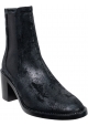 Jimmy Choo Women's ankle boot in black suede leather with swarovski