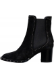Jimmy Choo Women's ankle boots in black suede leather with studs