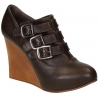 Chloé high wedges pumps in Dark Brown Leather