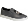 Dolce&Gabbana men's slip-on sneakers in grey Leather