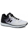 Hogan sneakers in white leather with black gradation