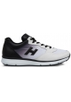 Hogan sneakers in white leather with black gradation