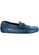 Tod's Men's slip-on loafers in denim fabric with double T and rubber pebbles on the sole