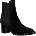 Jimmy Choo Women's ankle boots in black suede leather with studs
