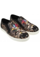 Dolce&Gabbana women's animal print slip-on sneakers