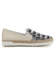 Tod's women's slip-ons sneakers blu paiette and leather