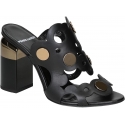 Pierre Hardy high heel sandals in black Calf leather