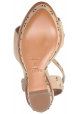 Alaïa wedges sandals in Nude Suede leather