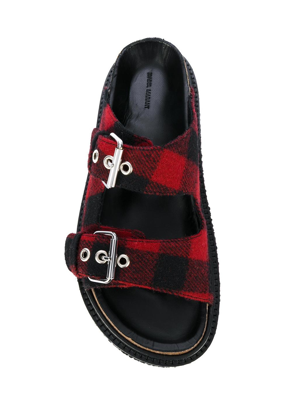 Isabel Marant slippers in red/black Fabric - Italian Boutique