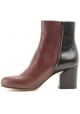 Maison Martin Margiela two tone leather booties